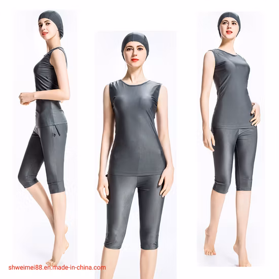 여성 이슬람 수영복 소녀 수영복 Burkini 이슬람 민소매 숙녀 Beachwear